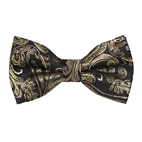 Verstellbare, vorgebundene Paisley-Fliege für Jungen-081 