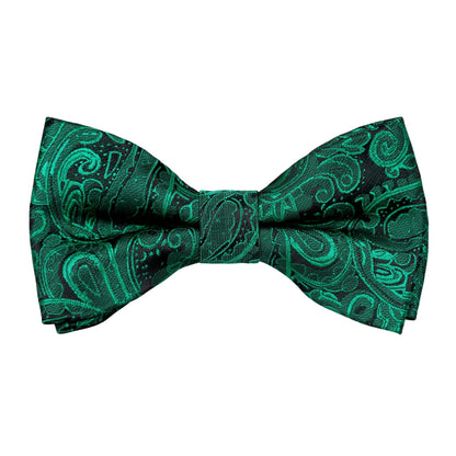 Boy's Adjustable Fashion Paisley Floral Strapped Pre-tied Kids Bow Tie #081