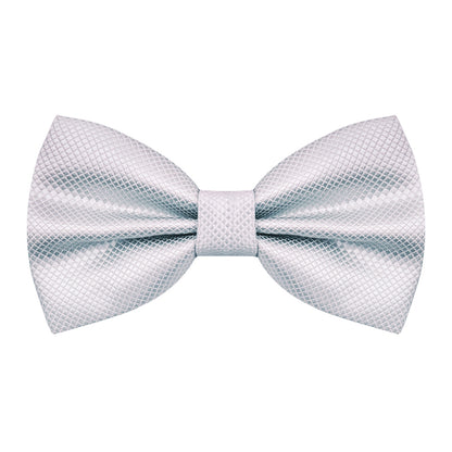 Men's Solid Color Banded Pre-tied Bow Ties, 001