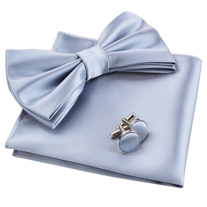 Men's Tuxedo Bow Tie, Hanky and Cufflinks Set, 178