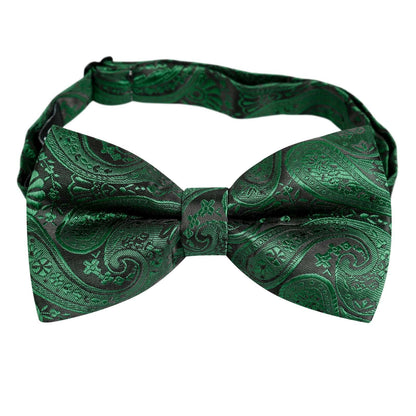 Alizeal Men's Classic Paisley Bow Tie, Hanky and Cufflinks Set, 028