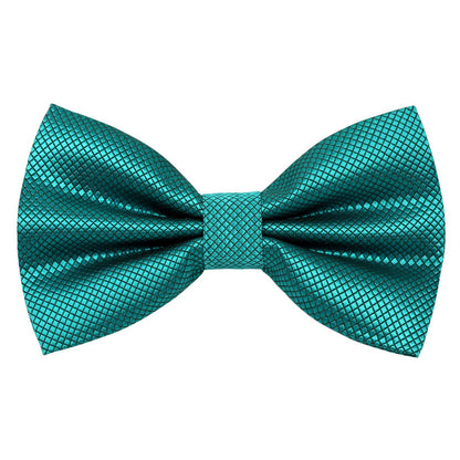 Men's Solid Color Banded Pre-tied Bow Ties, 001