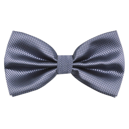 Men's Solid Color Banded Pre-tied Bow Ties, 001
