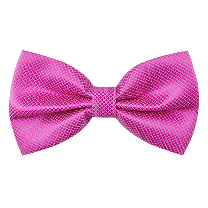 Men's Solid Color Banded Pre-tied Bow Ties, 001