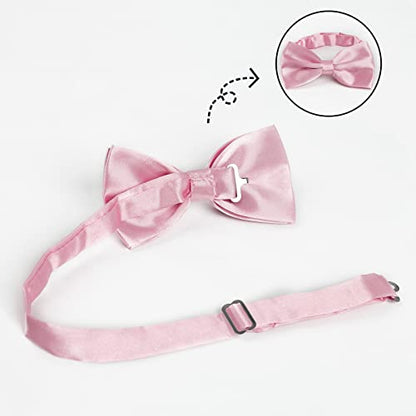 Alizeal Men's Pre-Tied Tuxedo Bow Tie Shinny Formal Wear Accessory, 024