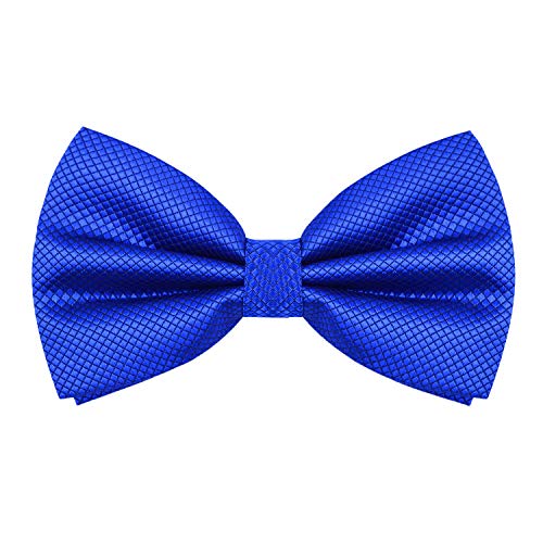Men's Solid Color Banded Pre-tied Bow Ties, 001